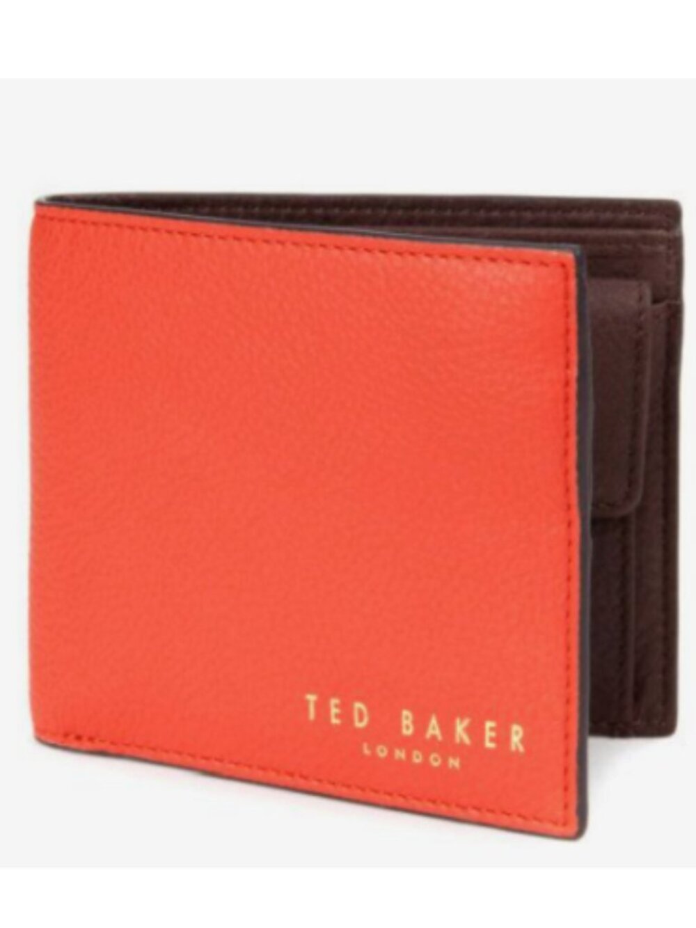 Ted Baker Losange Bright Red Leather Bifold Wallet